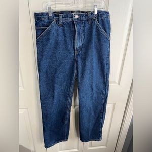 Diamond Gusset Flannel Lined Hybrid Carpenter jeans size 35 x 30
